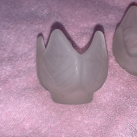 - Vintage Set of two partylite leaf votive candle holders - Picture 2 of 6